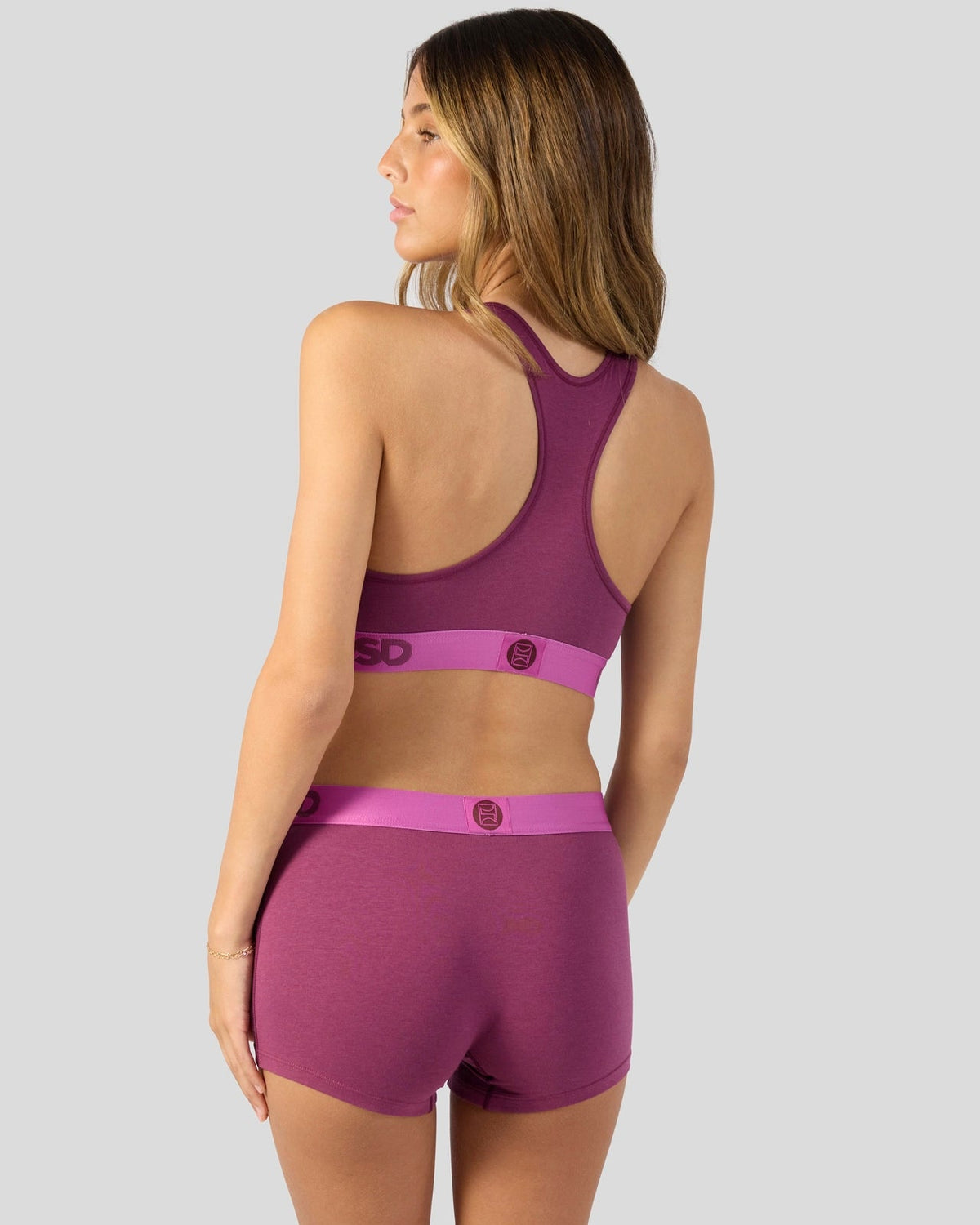 PSD Deals | Modal Solids - Mag Purp - Sports Bra - Modal
