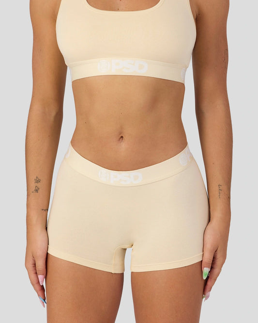 PSD Exclusive | Modal Solids - Creme - Boy Short - Modal