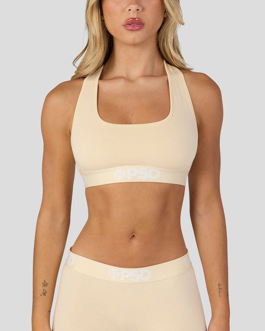 PSD Quality | Modal Solids - Creme - Sports Bra - Modal