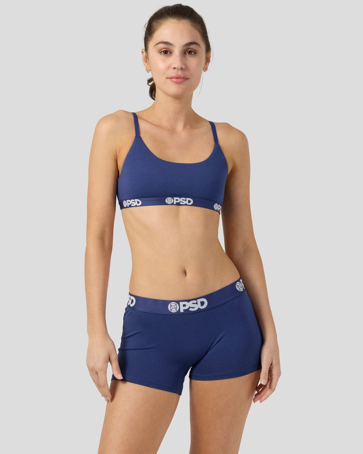 PSD Deals | Modal Solids - Navy - Scoop Bralette - Modal