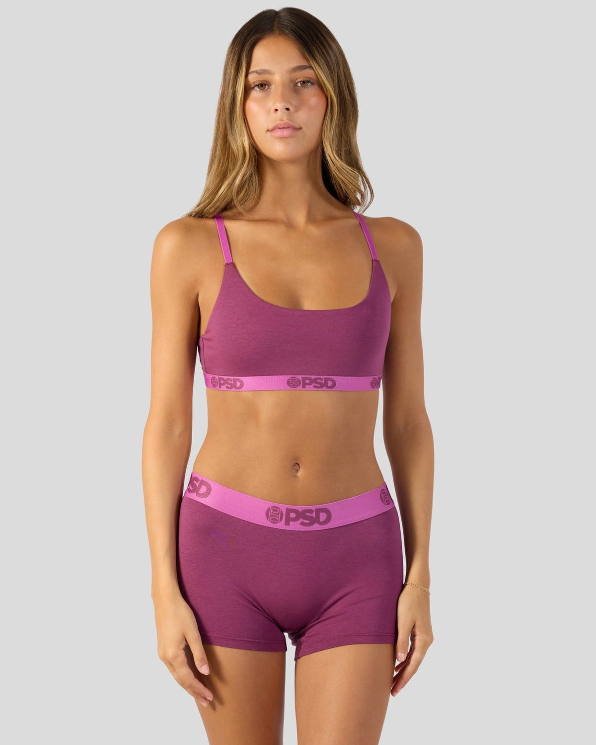PSD Trending | Modal Solids - Mag Purp - Scoop Bralette - Modal