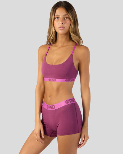PSD Trending | Modal Solids - Mag Purp - Scoop Bralette - Modal