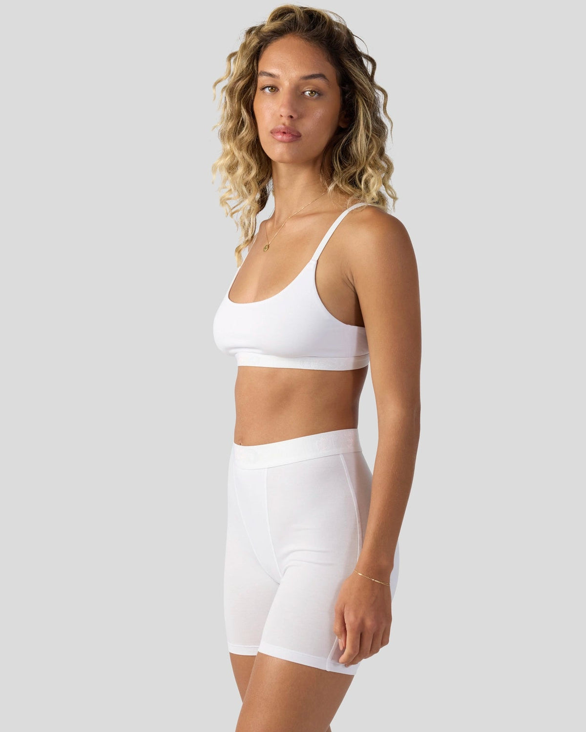 PSD Great Value | Modal Solids - White - Womens Boxer Brief - Modal
