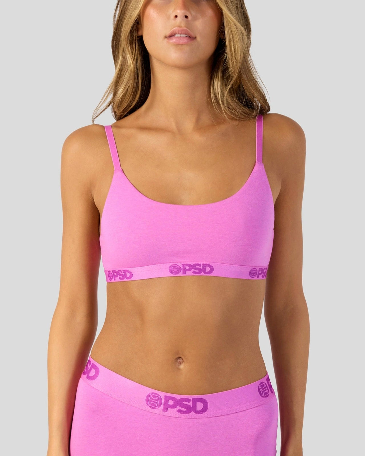 PSD Great Value | Modal Solids - Blush Pink - Scoop Bralette - Modal