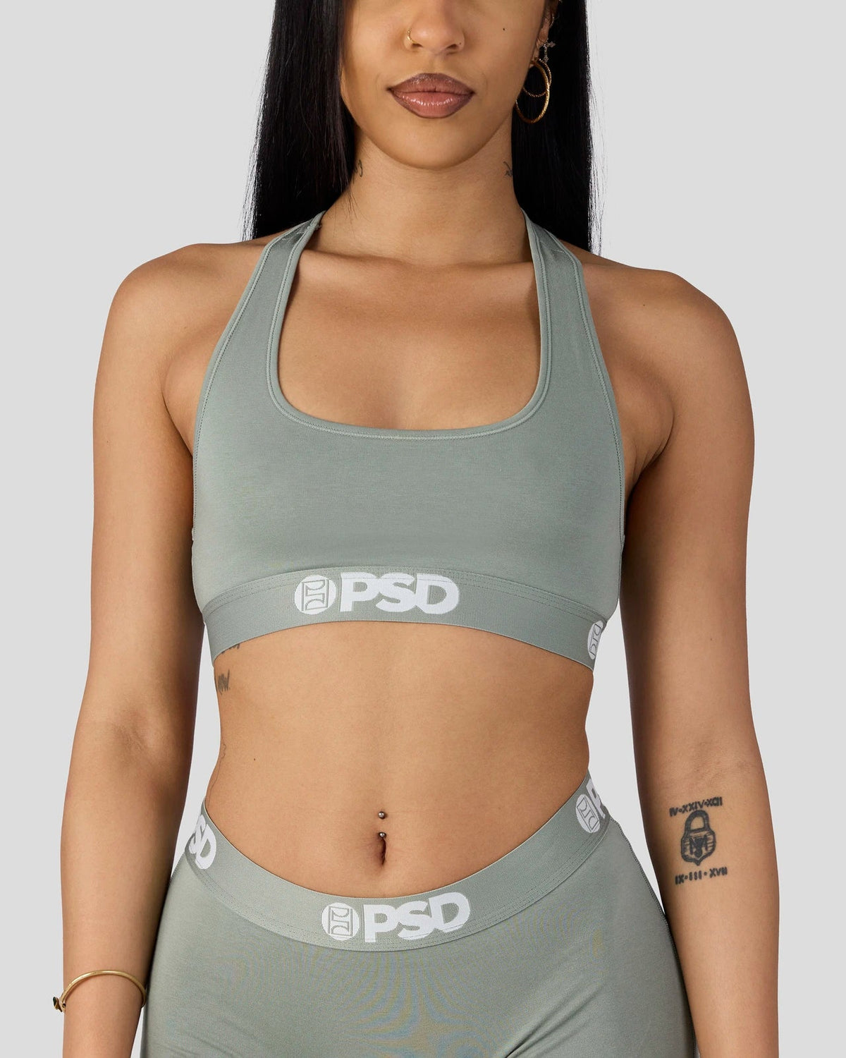 PSD Hot Sale | Modal Solids - Sage - Sports Bra - Modal