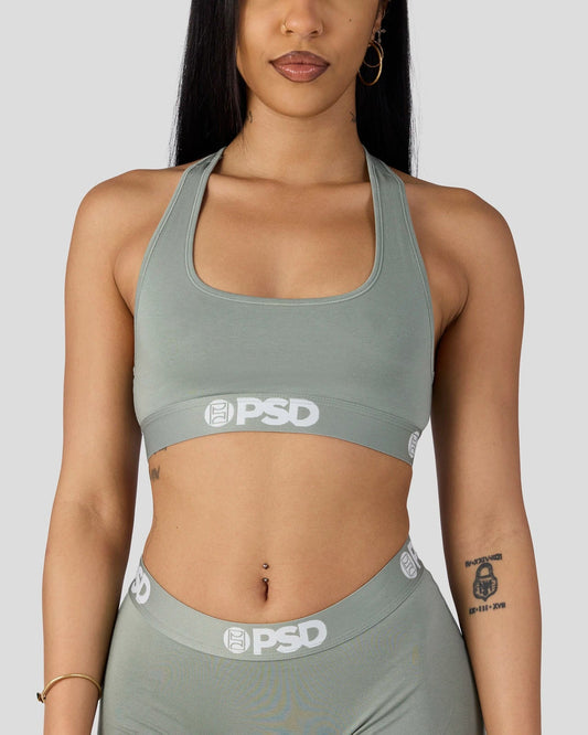 PSD Hot Sale | Modal Solids - Sage - Sports Bra - Modal