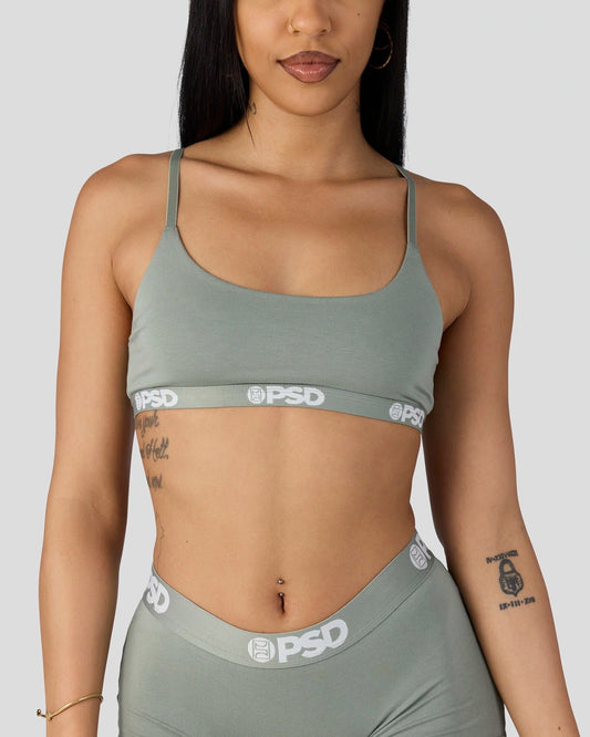 PSD New | Modal Solids - Sage - Scoop Bralette - Modal