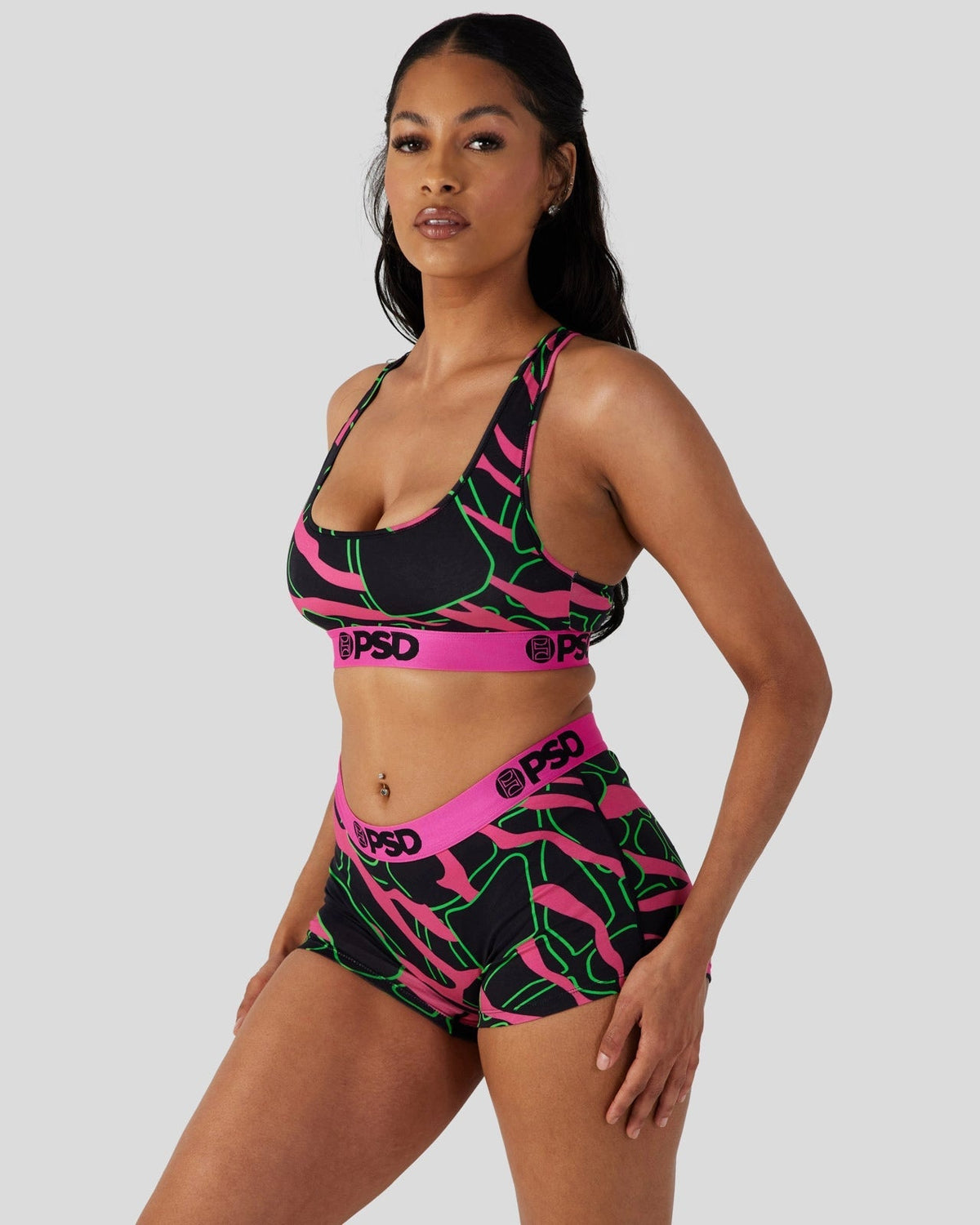 PSD New | Modal - Neon Giraffe - Sports Bra - Modal