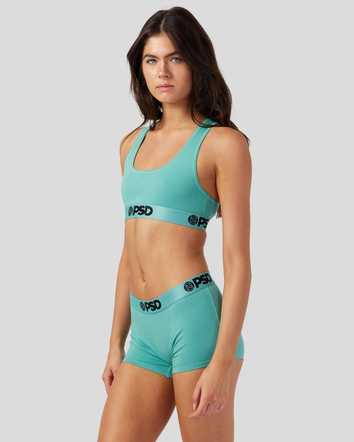 PSD Exclusive | Modal Solids - Sea - Sports Bra - Modal