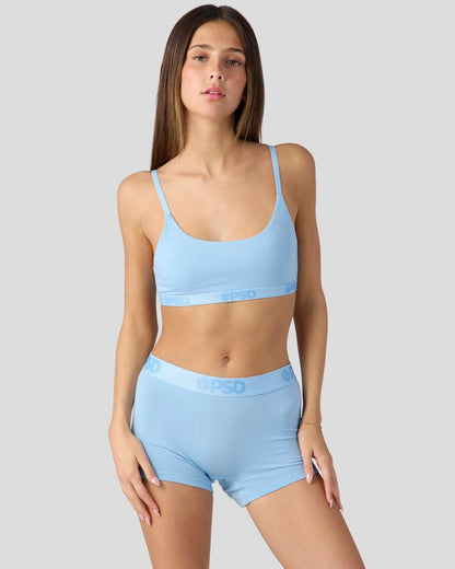 PSD Latest | Modal Solids - Baby Blue - Scoop Bralette - Modal
