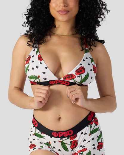 PSD Popular | Modal - Cherry Skullz - Triangle Bralette - Modal