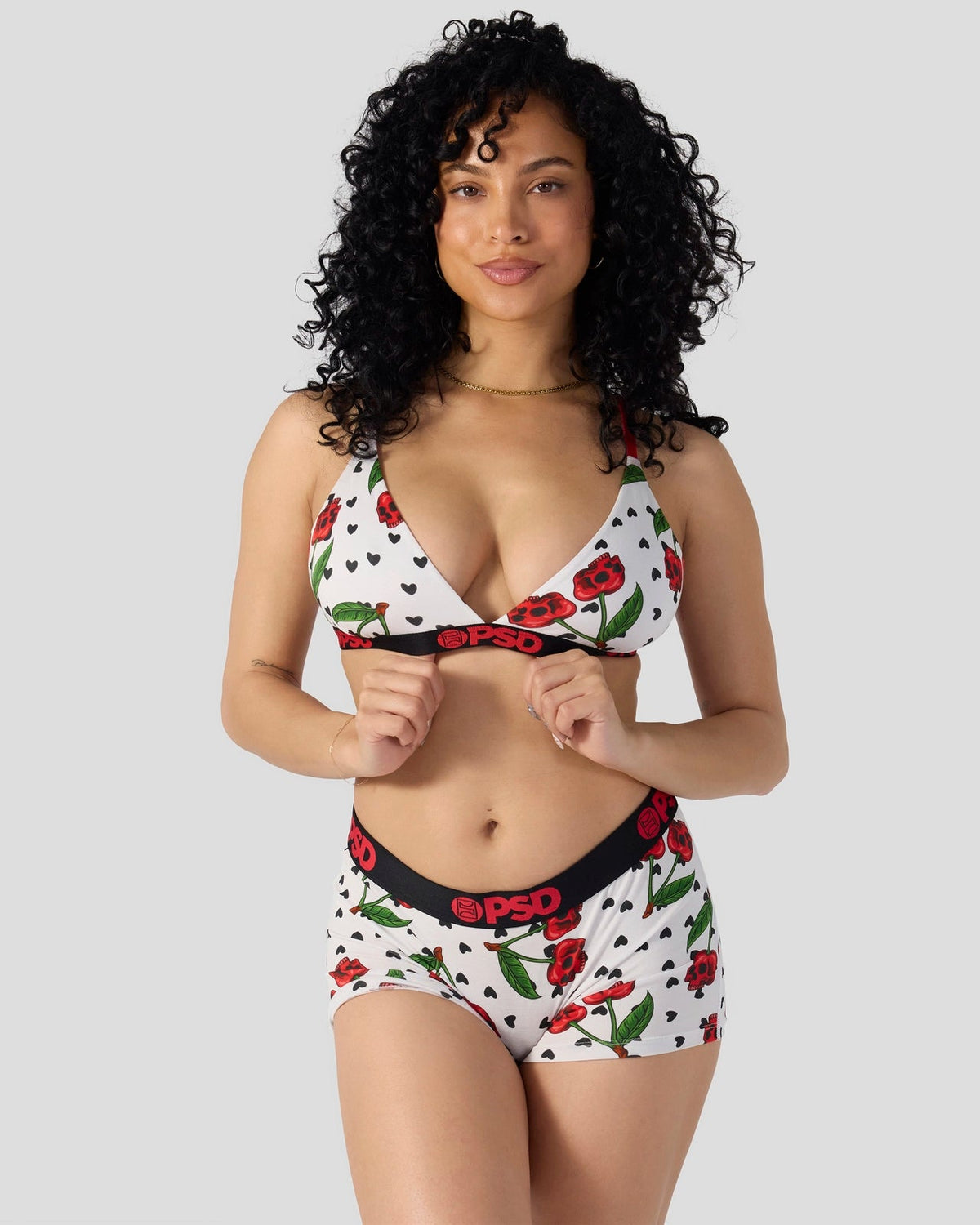 PSD Popular | Modal - Cherry Skullz - Triangle Bralette - Modal