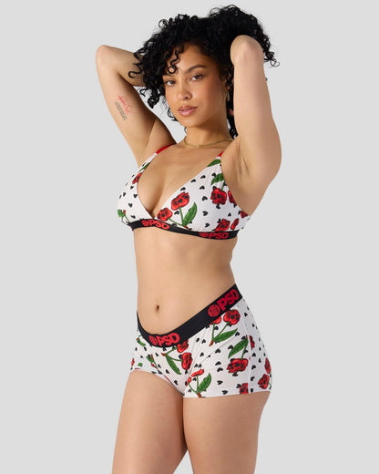 PSD Popular | Modal - Cherry Skullz - Triangle Bralette - Modal