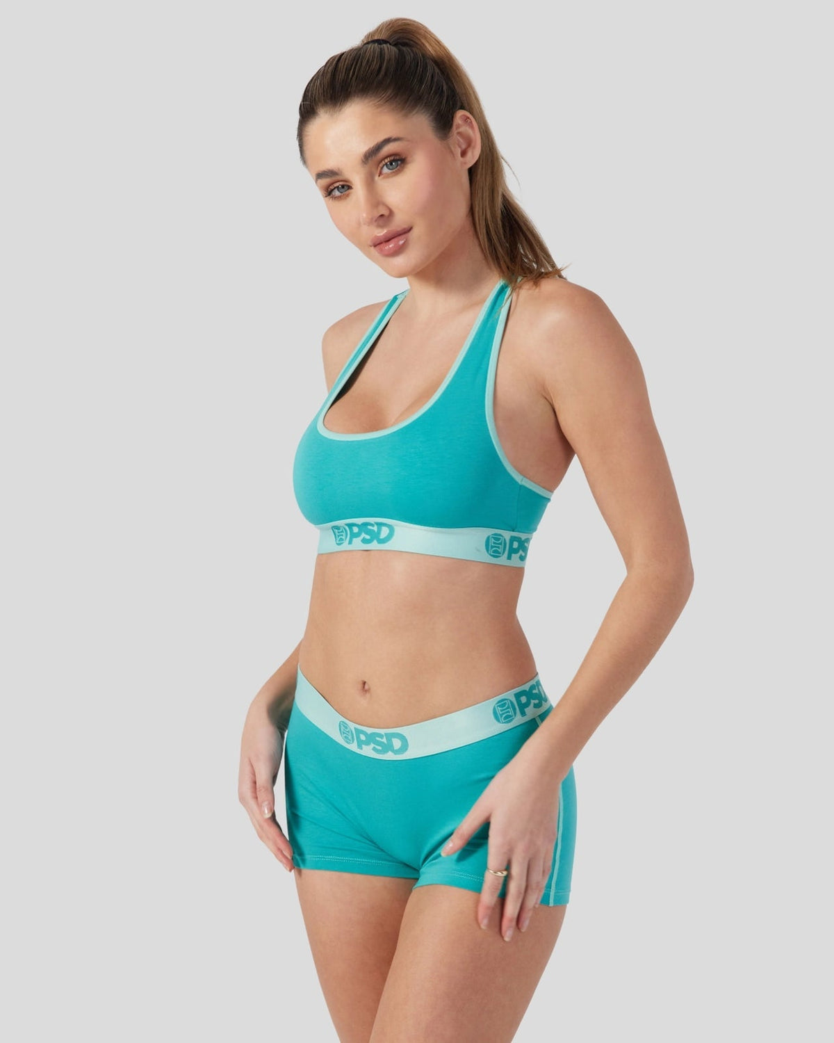 PSD Value | Modal Solids - Jade - Sports Bra - Modal