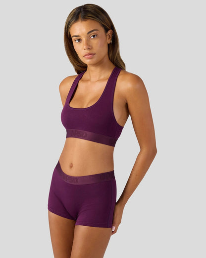 PSD Signature | Modal Solids - Plum - Boy Short - Modal