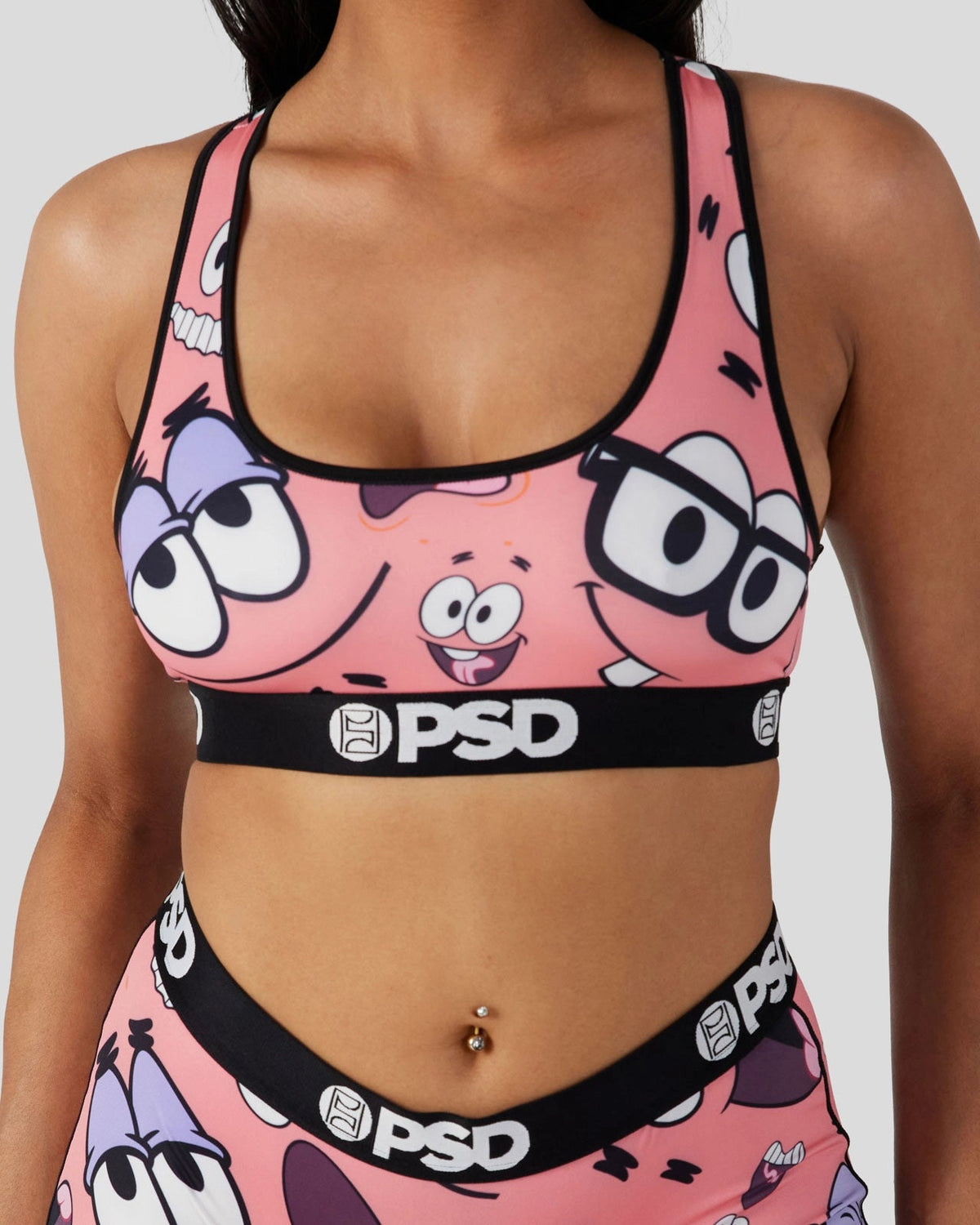 PSD Special Offer | SpongeBob SquarePants - Patrick Faces - Sports Bra