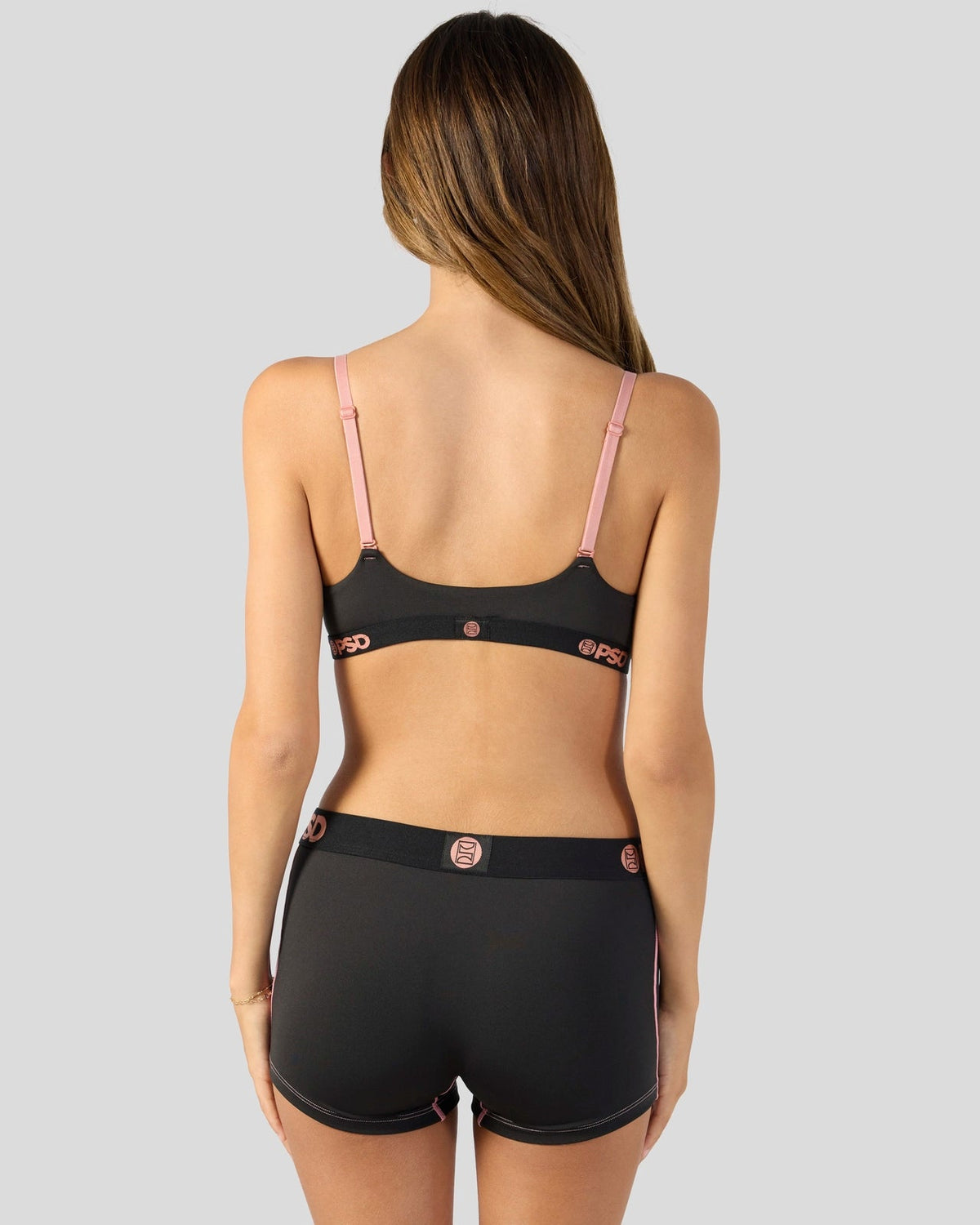 PSD Quality | Solids - Black Bling - Scoop Bralette