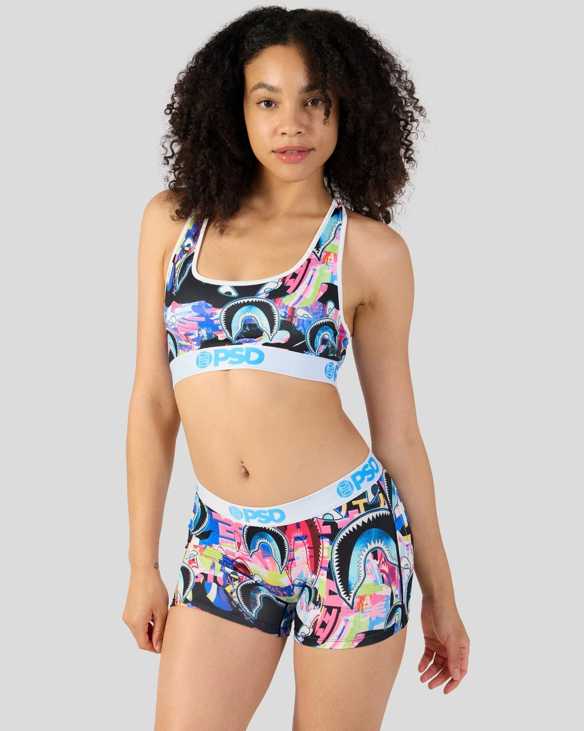 PSD Smart Buy | Warface Shark Glitch - Sports Bra