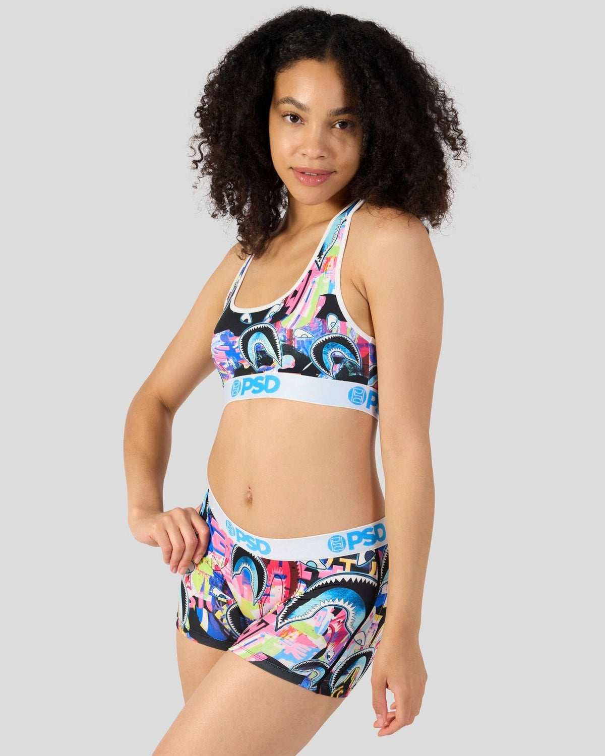 PSD Smart Buy | Warface Shark Glitch - Sports Bra