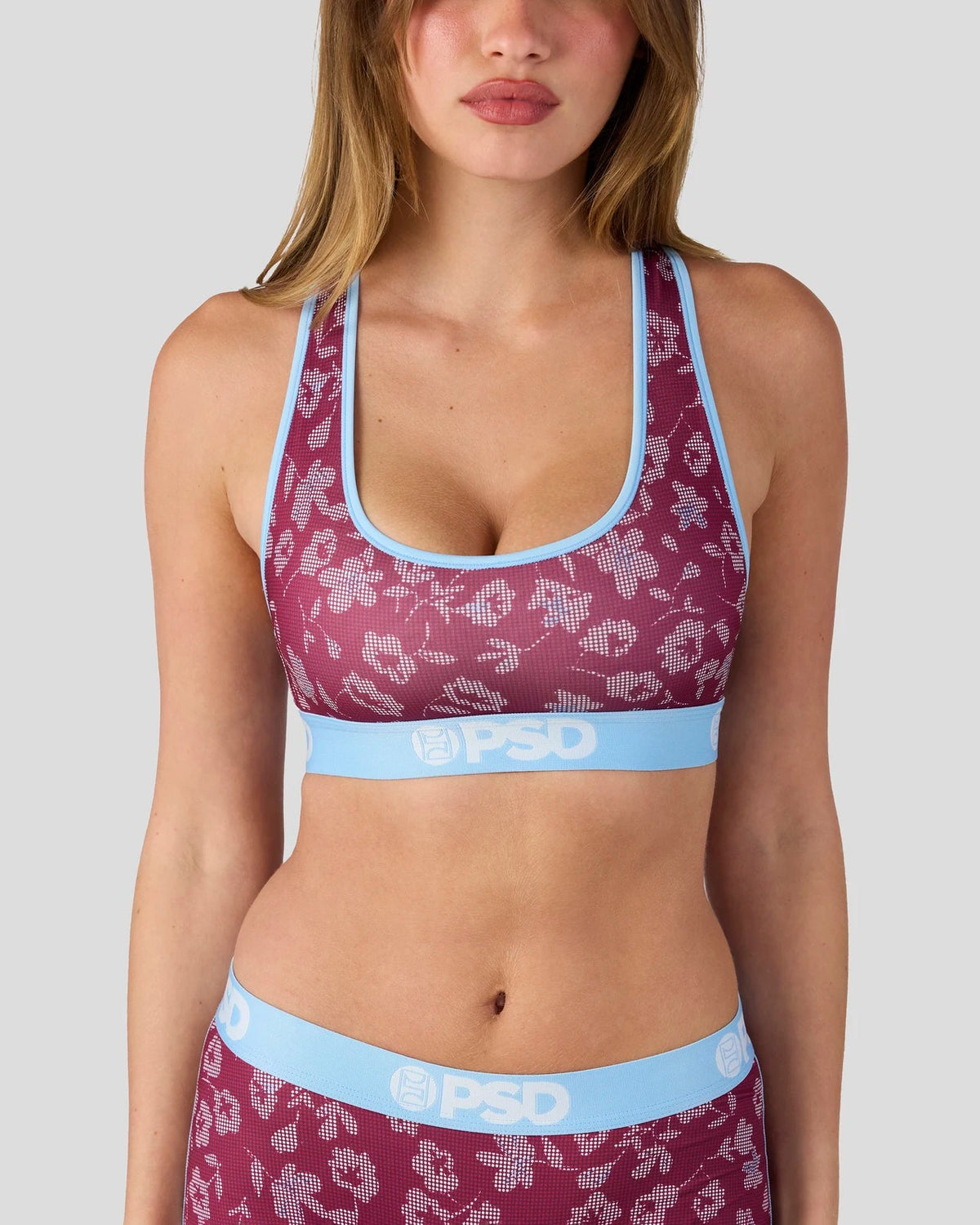 PSD Classic | Halftone Bloom - Sports Bra