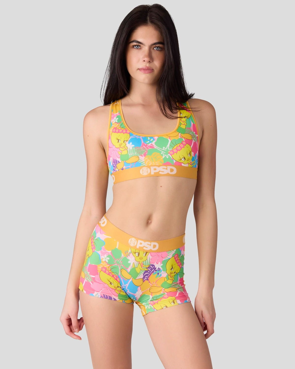 PSD Top Pick | Looney Tunes - Tweety Hawaii - Sports Bra