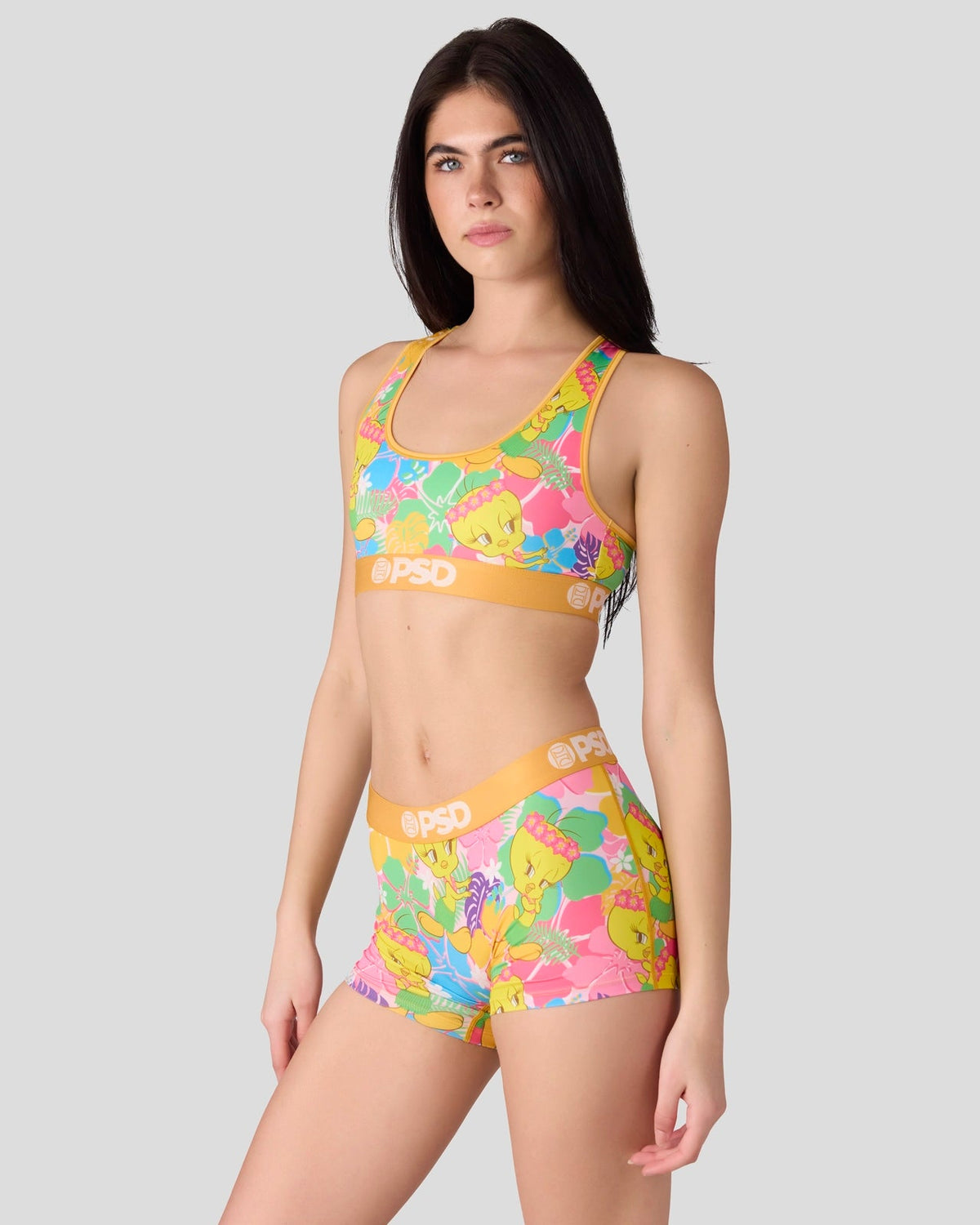 PSD Top Pick | Looney Tunes - Tweety Hawaii - Sports Bra