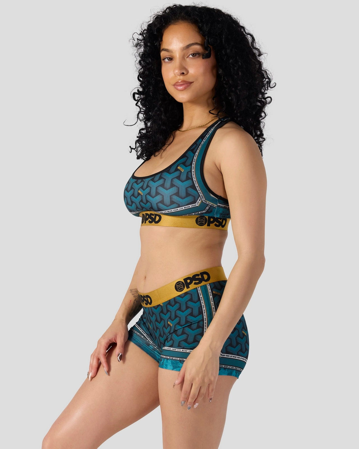 PSD Recommended | Baller Lux Teal - Sports Bra