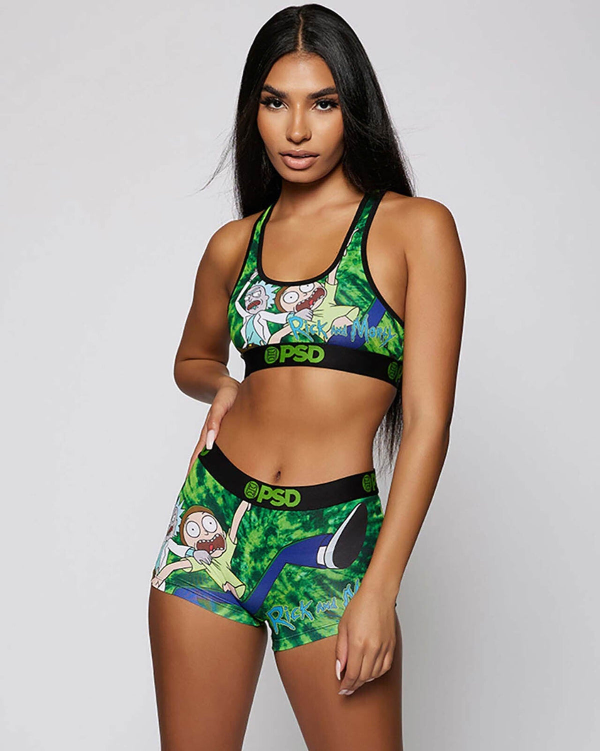 PSD Best Price | Rick and Morty - Portal Dye - Sports Bra